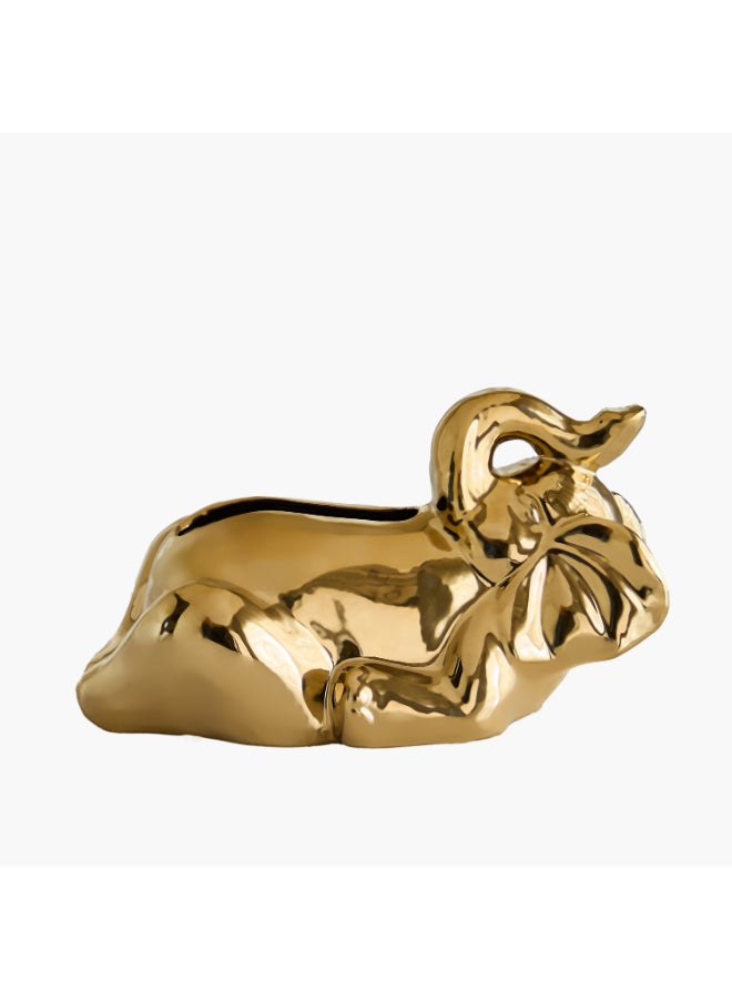 Home Box Aurum Titany Decorative Elephant Tissue Box - Gold - Image 5